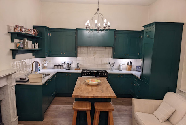 Kitchen, Monkhall 2 Holiday Cottage, Herefordshire