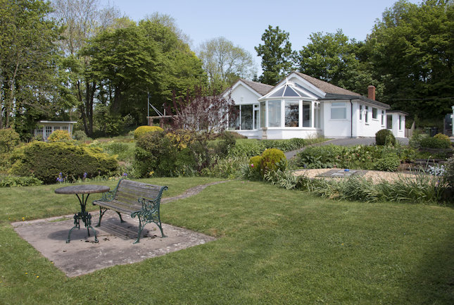 Outside view of White Lodge Holiday Cottage