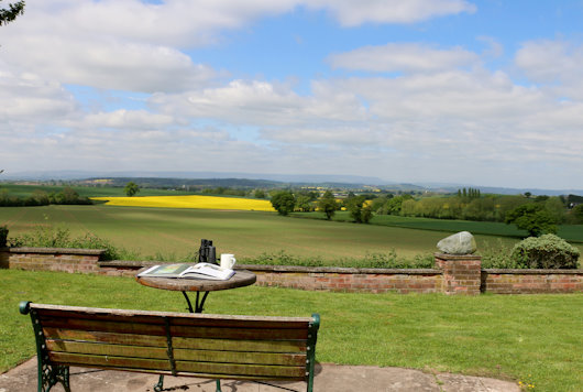 View from garden, White Lodge Holiday Cottage, Herefordshire